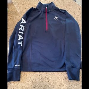 Ariat quarter zip fleece lined sweatshirt